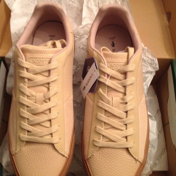 Lacoste Men's L006-TG5 Tan Leather & Suede Sneakers - 11.5 - New in Box - Picture 2 of 10